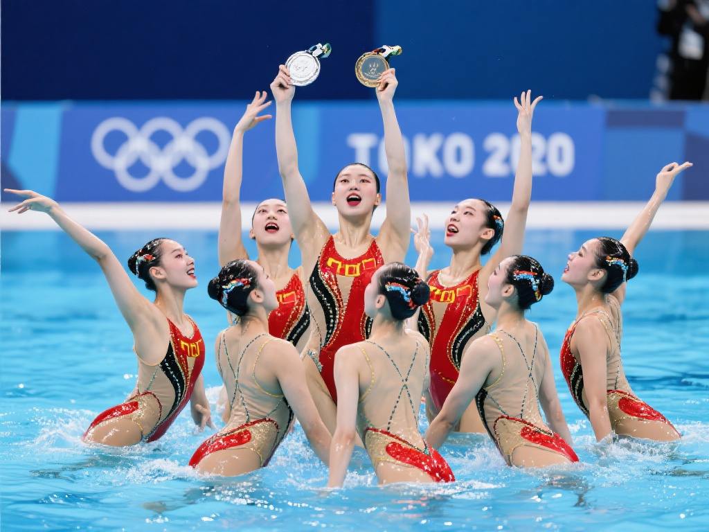 中国花样游泳队闪耀国际赛场勇夺两银再创佳绩 随着国际花样游泳竞技水平的不断提升,中国